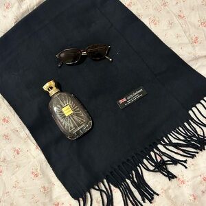 Black Cashmere scarf CBK Carolyn Bessette Kennedy